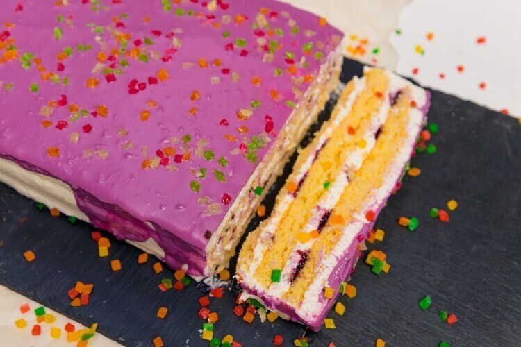 Торт Творожно-черничный